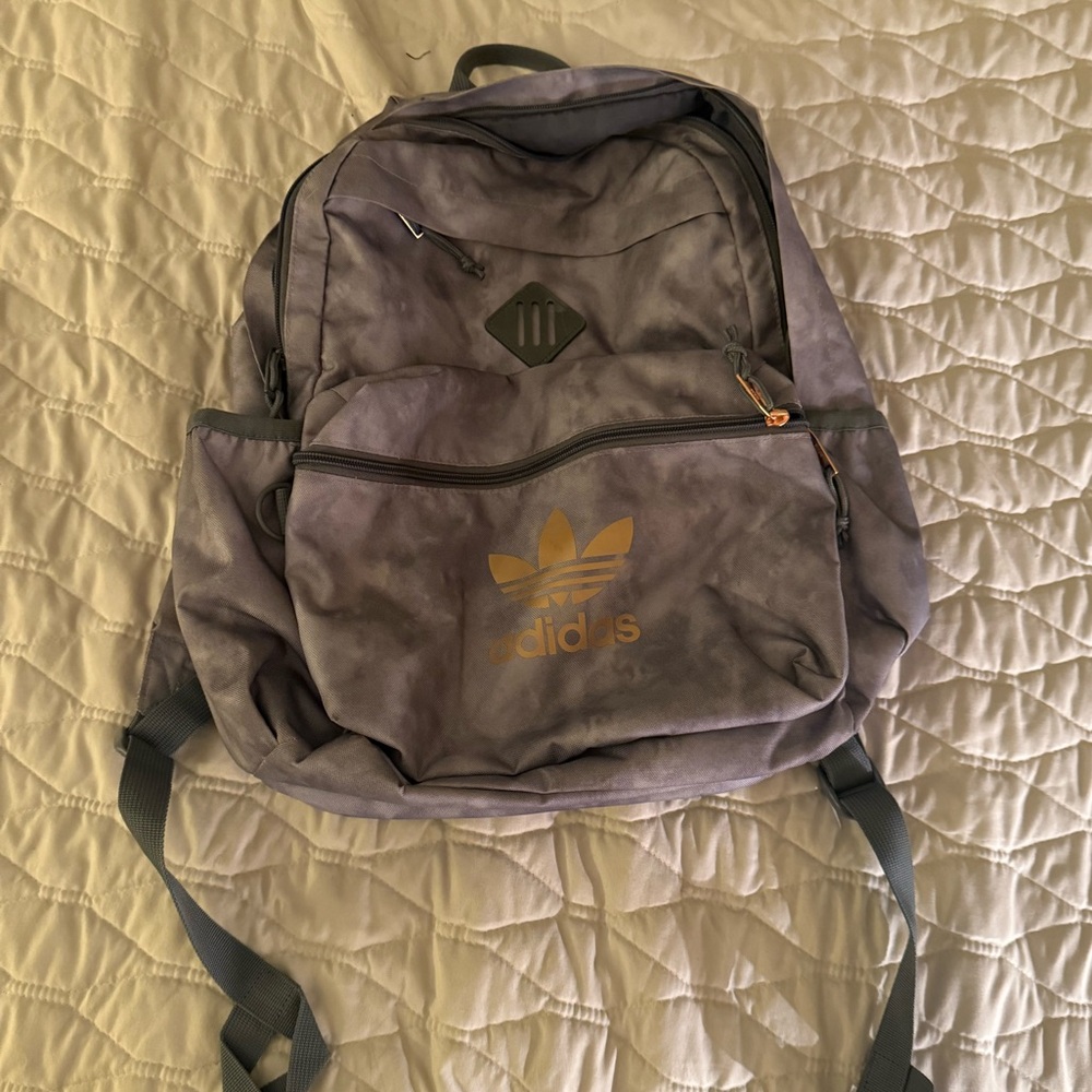 Adidas Gray and Gold Men's Backpack